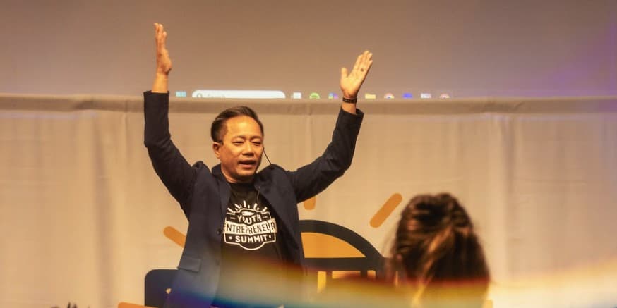 Allan Fan at the Youth Entrepreneur Summit